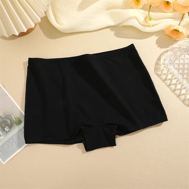 New Women's Panties Cotton Seamless Sports Boxers Underwear Female Solid Color Briefs Cozy Lingerie Intimate Underpants XS-XL