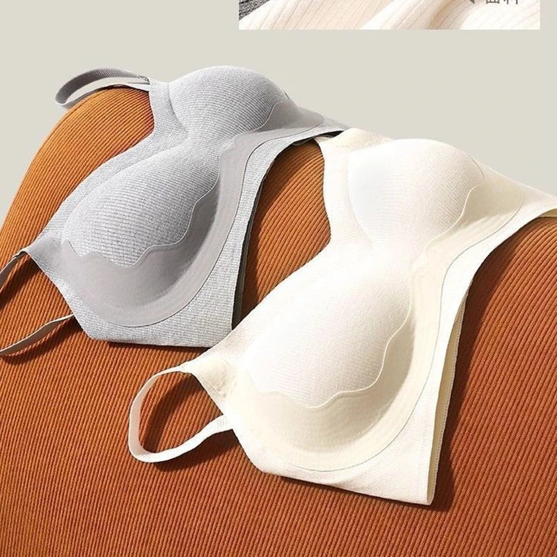 Adjustable Fixed-Cup Bra for Women Comfortable Wire-Free Push-Up Back Beautiful High-Quality Underwear